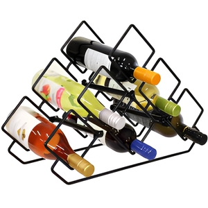 Wall Mounted Metal Wine <b>Rack</b> 5-Layer Adjustable Detachable Design Industrial Style Waterproof for Living Room Beverage <b>Storage</b> - Product Image 1