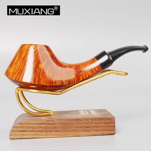 Muxiang Briarwood Smoking Pipe Straight Type Solid Wood Tobacco Pipe Men's Gift - Product Image 2