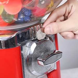 Coin-Operated Metal Gumball Vending Machine with Toy Balls and Candy Dispenser Glass Spiral Globe SDK Enabled - Product Image 4