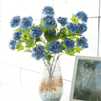 Vente en gros de fleurs d'hortensia artificielles en plastique imprimées en 3D, effet réaliste, pour centre de table, Noël, Nouvel An, remise de diplôme, Saint-Valentin