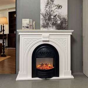 Nouvelle Conception Luxe Personnalisé Moderne Cheminée Intérieure Villa Bois Naturel Classique <span class=keywords><strong>pour</strong></span> la Décoration Intérieure et l'Aménagement Extérieur Blanc - Product Image 3