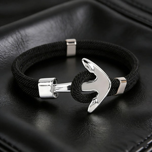 Nouveau Bracelet Unisexe en Maille Milanaise Simple en Métal Argenté avec Ancre de <span class=keywords><strong>Bateau</strong></span> Entropy B2116-L, Cadeau Idéal pour 2026 - Product Image 3
