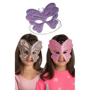 Máscara de mariposa de tela metálica surtida para niños - Product Image 1