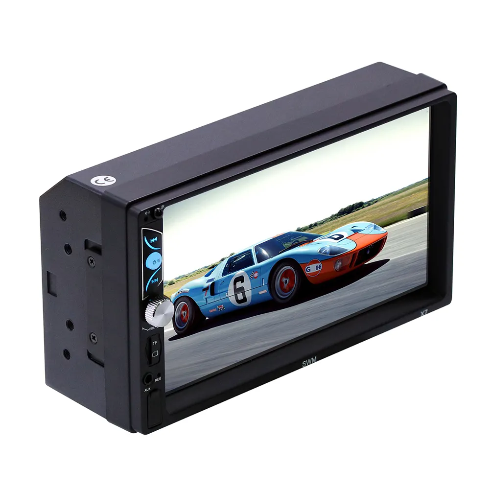 Lecteur mp5 de voiture double din avec écran tactile BT, lecteur de cassette stéréo de voiture, fabricant chinois