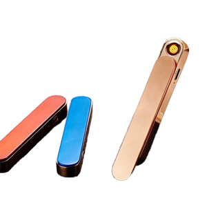 Briquet Métallique Créatif à Succès Commercial, Rechargeable USB, Personnalisable, Multicolore, Électronique, Idée Cadeau Classique pour le Marché Nocturne - Product Image 2