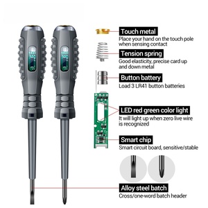 Dual-Purpose Detection <strong>Test</strong> Pencil Highlight Color Light Lamp <strong>Electric</strong> <strong>Measuring</strong> Pen Word Cross Screwdriver Breakpoint - Product Image 3