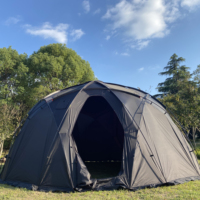 Nouvelle tente dôme familiale personnalisée OEM à double couche épaissie anti-tempête pour l'extérieur en alliage d'aluminium pour le camping