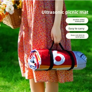 Manta <span class=keywords><strong>de</strong></span> Picnic Impermeable, Tapete Plegable Portátil para Exteriores con Asa para Acampar, Playa y Actividades en <span class=keywords><strong>el</strong></span> Parque - Product Image 4