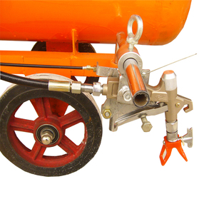 Gasoline Engine Cold <b>Paint</b> Road Line Marking Machine with Air Compressor, <b>Hand</b> Push Road Line Striper for Parking Lot - Product Image 2