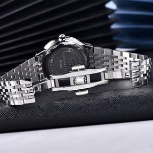 PAGANI DESIGN NOUVEAU 1795 Montre de luxe multifonctionnelle pour homme 40MM en acier inoxydable avec phases de lune, mouvement à quartz, étanche 100m, verre saphir - Product Image 5