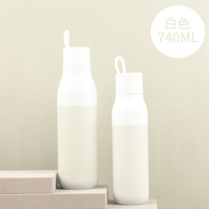 Outdoor Minimalist American Style Stainless Steel Vacuum Insulated <b>Bottle</b> Lid Leak-proof 24-hour Preservation Two-color Design - Product Image 3