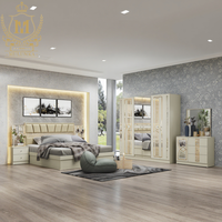 Ensemble de chambre moderne B2B, mobilier en bois MDF personnalisable avec fonction massage, nouveau design, direct usine, mobilier de maison, ensembles de lits et de chambres en promotion