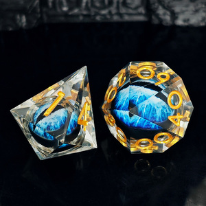 Fabricante Mayorista de Dados DND, Dados Poliédricos de Resina con Ojos de Dragón, Juego de Dados de Bordes Afilados para DND RPG - Product Image 4