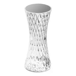 Sft touch dimmer luminária de mesa led, para restaurante, bar, recarregável, sem fio, cristal, luminária de mesa para decoração