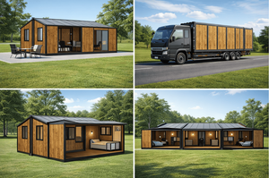 Maison mobile préfabriquée extensible en acier, maison-conteneur de luxe, design moderne, protection de l'environnement, villa capsule pour - Product Image 2