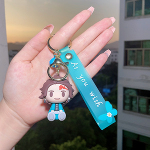 พวงกุญแจซิลิโคนยางพีวีซีนิ่มลายอนิเมะญี่ปุ่น - Product Image 5