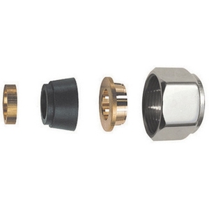 Adattatore per tubi in rame, cromato lucido, diametro 14 mm, raccordo idraulico - Product Image 1