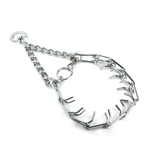 Adjustable Not Easy Rush Dog Chain with Comfort Rubber Tips Choke Pinch <strong>Prong</strong> <strong>Collar</strong> for Dogs Pet <strong>Collars</strong> for Dog <strong>Training</strong> - Product Image 1