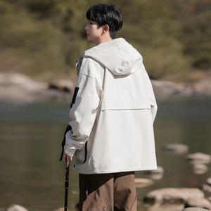 ANSZKTN 2025 nouveau décontracté col montant vestes à capuche pour garçons <span class=keywords><strong>Junior</strong></span> lycée personnes âgées jeunesse printemps automne <span class=keywords><strong>veste</strong></span> - Product Image 4