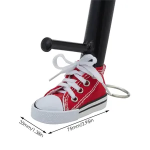 1pc Motorcycle Stand Cute Mini Canvas Shoes Side Stand Bicycle Kickstand Stand Pad Motorcycle Leg Brace