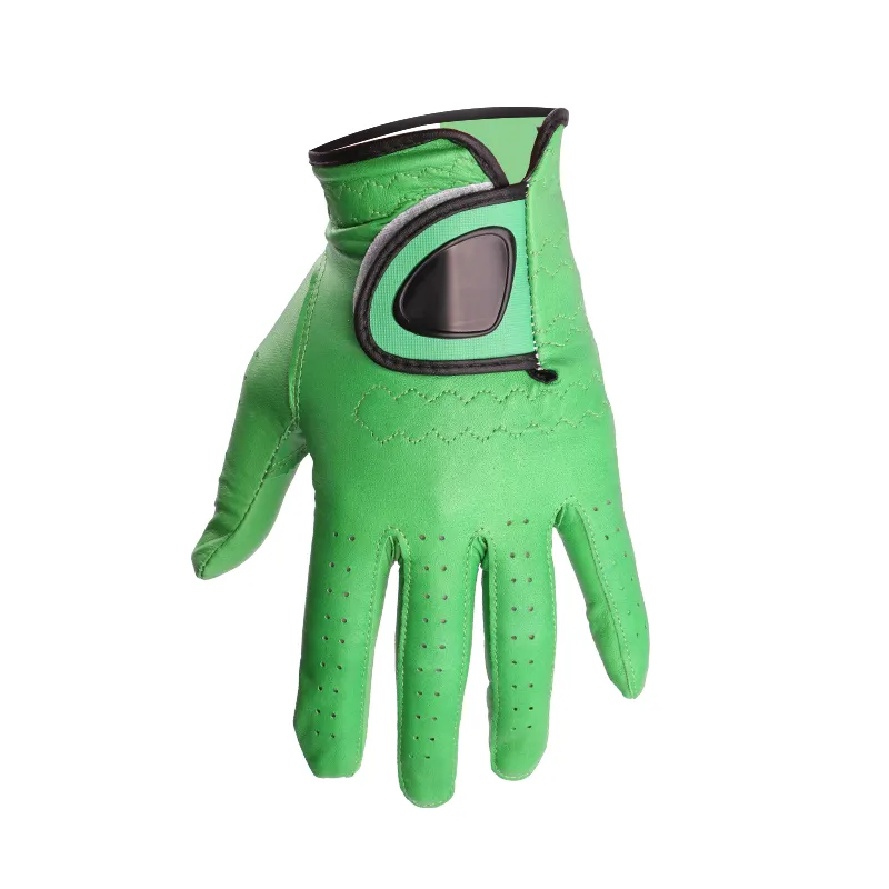 Benutzer definiertes Logo Linkshänder Golf handschuh Herren Leder Großhandel Golf handschuhe