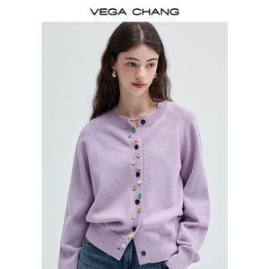 Áo len VEGA CHANG thiết kế mới, kiểu dáng nhỏ gọn, nhiều màu sắc, nhiều kiểu dáng, áo cardigan cài nút. - Product Image 3