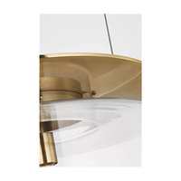 Suspension Nordique en Verre Transparent, Luminaire Moderne de Luxe en Laiton pour Plafond, Idéal Salon, Hôtel, Maison, Villa, Restaurant, Lustre