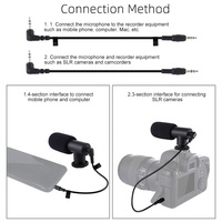 PULUZ support DV portable en forme de U/C stabilisateur vidéo Kit de Microphone de fusil de chasse avec tête de trépied pour tous les appareils photo SLR