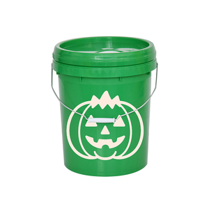 Bán buôn Vòng Halloween bí ngô khô curd Snack xô Stackable 10L màu đen in ấn đóng gói tường mỏng container thực phẩm - Product Image 5
