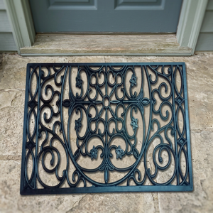 Rubber Door <b>Mat</b> 45x75cm Thin Non <b>Slip</b> Anti-Bacteria Stain Resistant Outdoor Entrance Classic Custom Design Decorative Washable - Product Image 3