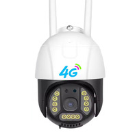 Kamera CCTV Wifi P12 V380 Pro, kamera keamanan luar ruangan penglihatan malam IR warna-warni kartu Sim 4G LTE pelacakan otomatis PTZ 4G IP