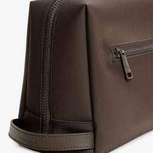 Mode PU cuir sac cosmétique grand voyage sac à glissière sacs de maquillage étanches avec poignée pour femmes hommes voyage en plein air - Product Image 6