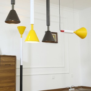 Creative Chandelier Italian Minimalist Style Black Led Light Source E27 Bulb Base Switch Control Round Shape Bedroom Dining - Product Image 1
