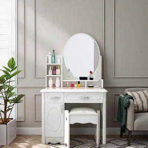 Meuble de toilette Tuochen, design moderne et simple, <span class=keywords><strong>avec</strong></span> <span class=keywords><strong>miroir</strong></span> éclairé par <span class=keywords><strong>LED</strong></span>, écologique, durable, <span class=keywords><strong>avec</strong></span> armoire à clé - Product Image 6