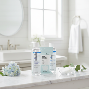 Toner hyaluronique de qualité WELLAGE 100ml et tampons de coton 60P véritable acide hyaluronique pour les soins de la peau - Product Image 3