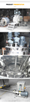 Machine multifonctionnelle de fabrication de ghee SUS304 Volume de baril Robot de cuisine liquide Agitateur à palettes Noyau de moteur Équipement de mélange élevé