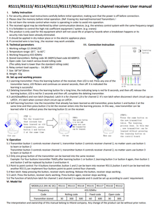 Hiland 2023 tuyệt vời bán r5113 2 kênh cán mã cửa nhà để xe điều khiển từ xa Receiver với 300 được lưu trữ máy phát - Product Image 3