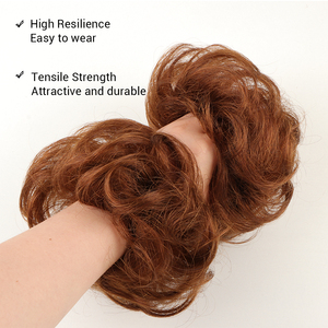 Sttelloose — <span class=keywords><strong>Chignon</strong></span> capillaire 100 naturel, cheveux synthétiques <span class=keywords><strong>de</strong></span> haute <span class=keywords><strong>qualité</strong></span> pour femmes, postiches bouclées, queue <span class=keywords><strong>de</strong></span> cheval, accessoires capillaires - Product Image 4