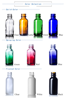 Bouteille Boston en verre d'huile essentielle, Design personnalisé 120Ml 250Ml 500Ml 1 litre Flint diffuseur clair