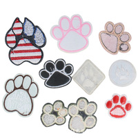 Venta al por mayor de avena bordada, ropa de moda personalizada, apliques diferentes tipos de perro, parches bordados personalizados para planchar
