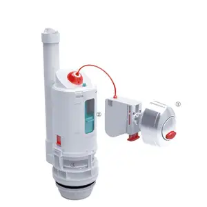 High Quality Toilet Flush Valve High Quality Dual Flush Type Mechanism T1101 Green Toilet Fill Valve System