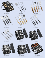 Ensemble d'outils de barbecue en acier inoxydable 7 pièces Offre Spéciale avec sac de transport Accessoires de barbecue