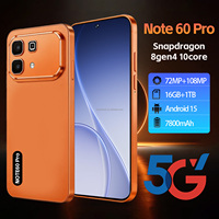 Teléfono Celular Note 60 Pro con Pantalla HD de 7.3'', Cámara de 108MP, Batería de 7800mAh, Versión Global Multi Idioma, Precio de Fábrica Económico