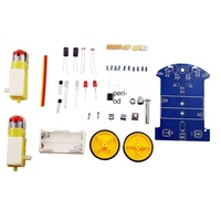 Kit de voiture robot intelligente D2-1 pas cher avec suivi de ligne, pièces en plastique et métal pour jouet DIY (10-12 mois)
