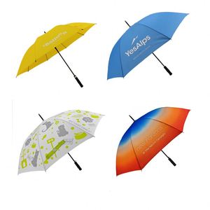 Parapluie de golf promotionnel personnalisé de luxe, coupe-vent, écologique, 27 pouces, 8 baleines, vente en gros pour fournisseurs - Product Image 1