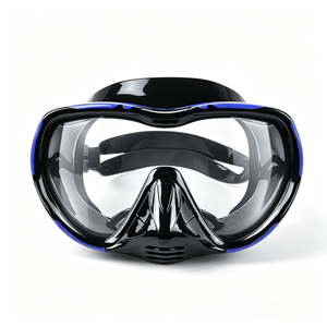 Maßgefertigte Taucherbrille aus Gehärtetem Glas Schnorchelset mit Volltrocken-Schnorchel Hypoallergenes Silikon Professionelles Schwimmset in Gelb - Product Image 2