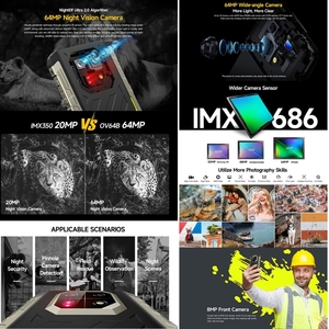 Ulefone giáp 22 8GB + 256GB IP68/ip69k điện thoại gồ ghề 6.58 inch Android 13 MTK Helio G96 Octa Core Ulefone điện thoại gồ ghề - Product Image 5