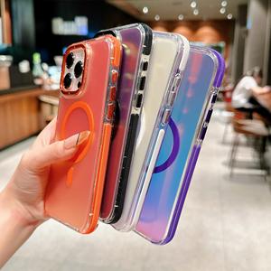 Funda Magnética Metálica para Teléfono con Lente Degradada y Protección Contra Impactos, Compatible con <span class=keywords><strong>iPhone</strong></span> 17/16/15/14/<span class=keywords><strong>13</strong></span>/12/11 - Product Image 2