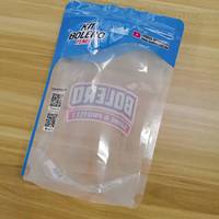 Sacs d'emballage en plastique transparents et écologiques avec fermeture éclair givrée, fabriqués par l'usine OEM de ChaoZhou, pour les entreprises