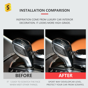 Pomo <span class=keywords><strong>de</strong></span> cambio <span class=keywords><strong>de</strong></span> marchas con patrón <span class=keywords><strong>de</strong></span> fibra <span class=keywords><strong>de</strong></span> carbono seco, embellecedor <span class=keywords><strong>de</strong></span> cubierta <span class=keywords><strong>para</strong></span> BMW Serie 3, 8, serie G20, G14, G15, X5, G07, Z4, <span class=keywords><strong>G29</strong></span> - Product Image 4